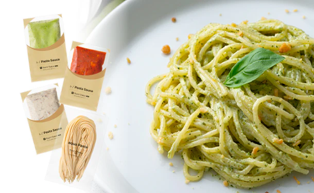 「レストランパスタソース ランダムソース6種セット(パスタ付き)」計6食