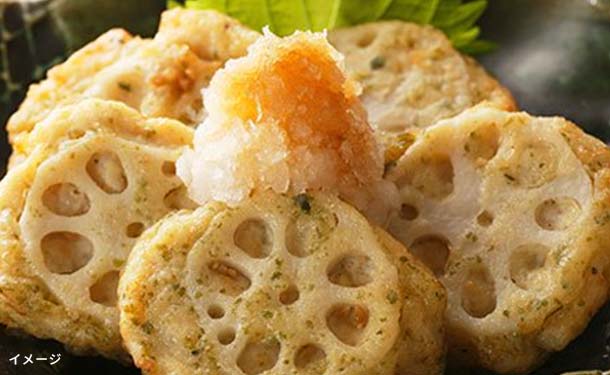 「みつせ鶏 蓮根かさね揚げ(あおさ入り)」189g - Image 2