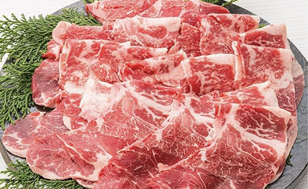 「交雑牛切り落としスライス」500g