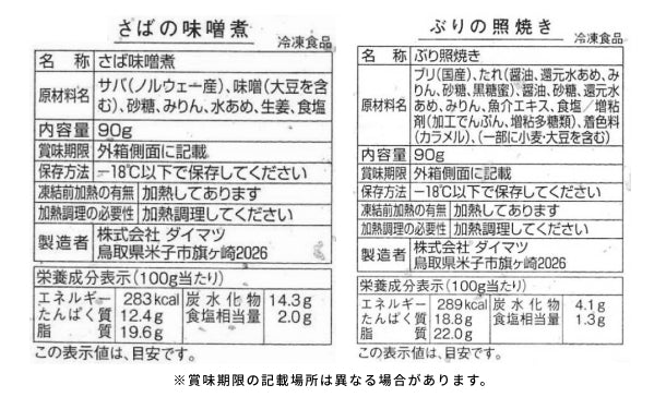 「氷温熟成 焼魚・煮魚セット(彩)」計6パック - Image 4