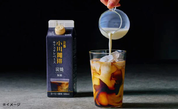 小川珈琲「炭焼珈琲カフェオレベース 無糖」500ml