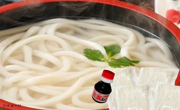 「訳あり 半生極太讃岐うどん（釜玉醤油付き）」1kg