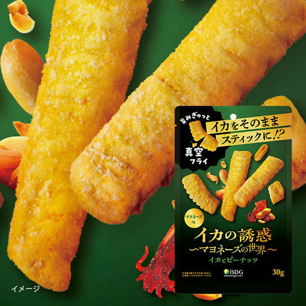 「イカの誘惑 イカ&バタピー マヨネーズ味」30g