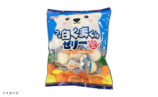 金城製菓「プチ白くまくんゼリー 練乳風味」7個入