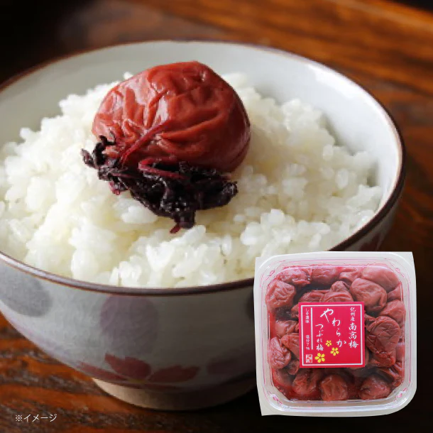 【Kuradashiオリジナル】紀州産南高梅 やわらかつぶれ梅 しそ漬味梅干し 塩分7% 600g