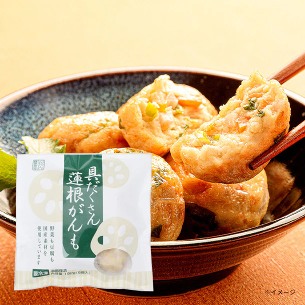 フジフレッシュフーズ「具だくさん蓮根がんも」192g