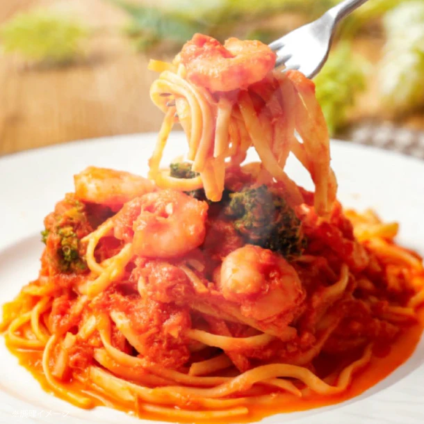 俺のイタリアン「渡り蟹と海老のトマトクリームソースパスタ」450g
