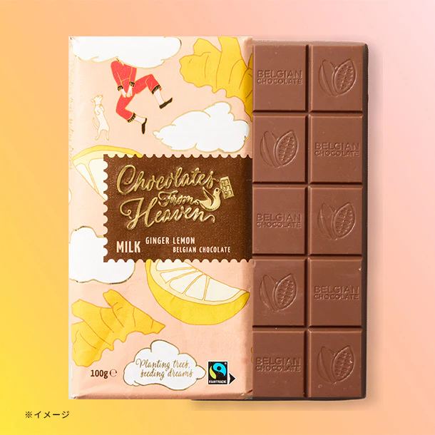 「チョコレートフロムヘブン ジンジャーレモン」100g