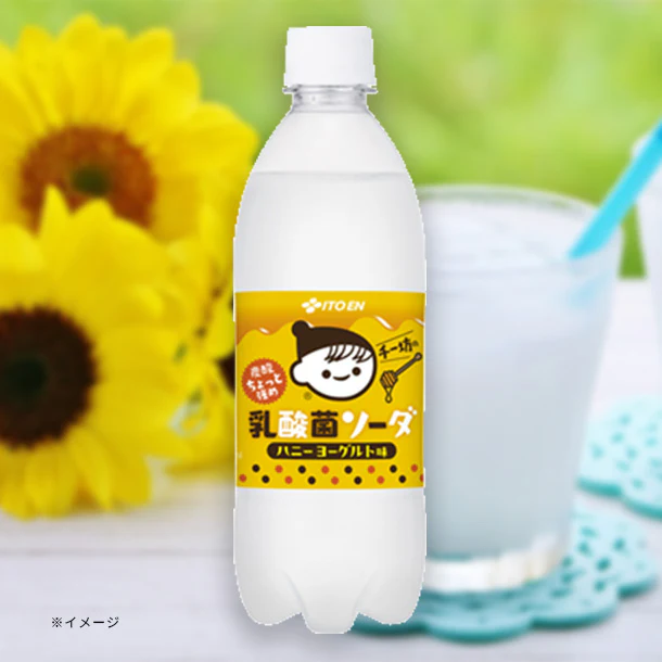 伊藤園「チー坊の乳酸菌ソーダ 炭酸ちょっと強め ハニーヨーグルト味」500ml