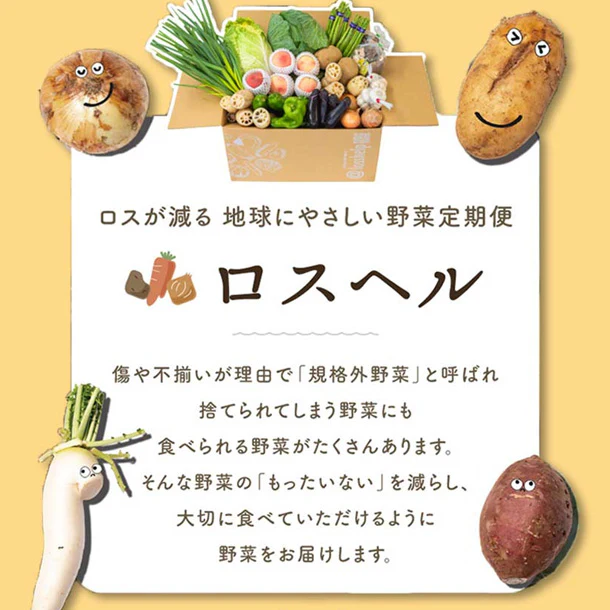「ロスへル×Kuradashi わくわくロス野菜ボックス（S）」1～2人向け - Image 4