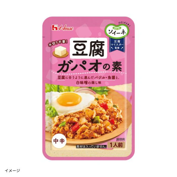 ハウス食品「ソイーネ 豆腐ガパオの素」1人前