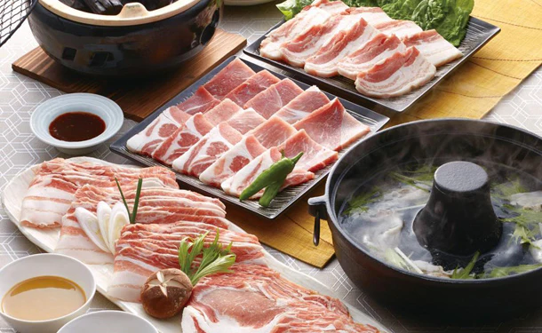 「九州産黒豚しゃぶしゃぶ肉&焼肉セット」計1550g(SW-554) - Image 3