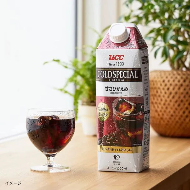 UCC「ゴールドスペシャル アイスコーヒー 甘さひかえめ」1000ml