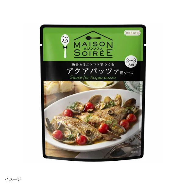 メゾンソワレ「魚介とミニトマトでつくるアクアパッツァ用ソース 」150g