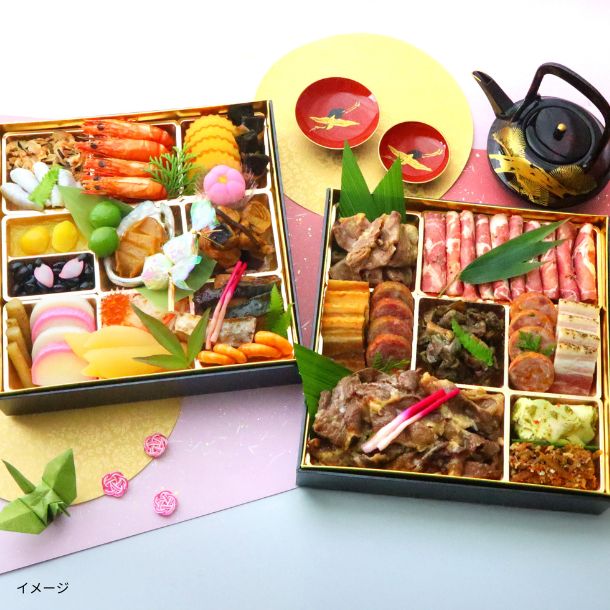 【年内発送】2026おせち「和食料理人畑具和監修 大宴 3~4人前&鹿児島県産うなぎ蒲焼セット」 - Image 2