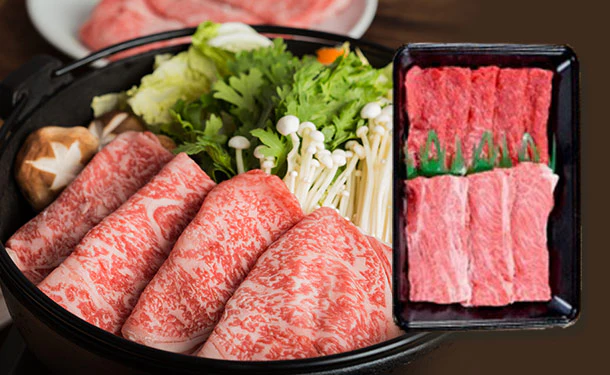 「鳥取和牛 ロースと赤身のすき焼き」550g